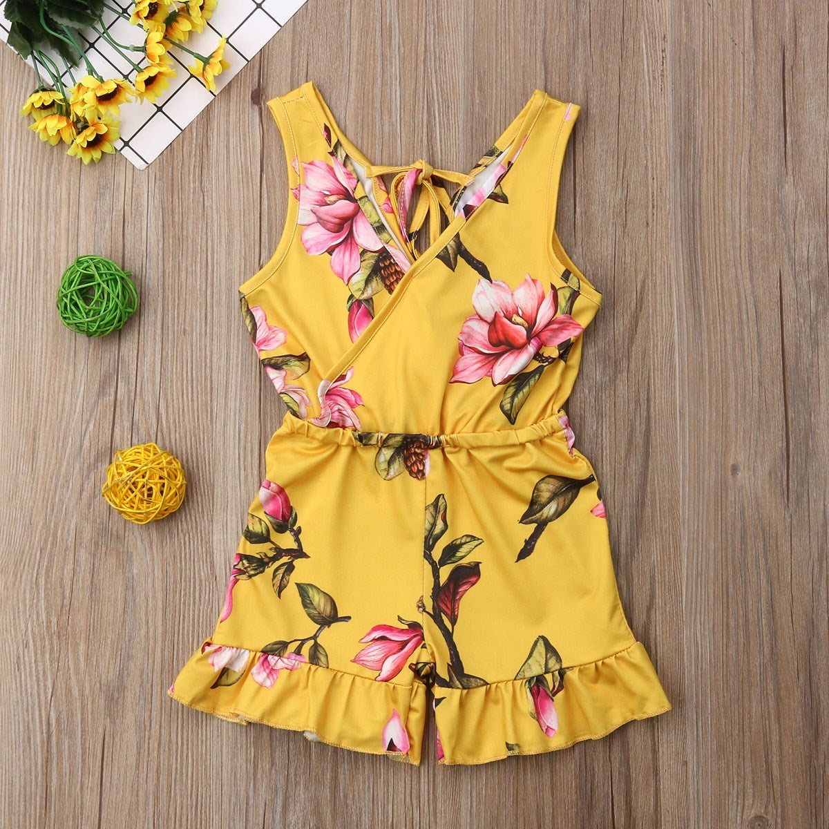 Summer Girls Floral Outfits Clothes