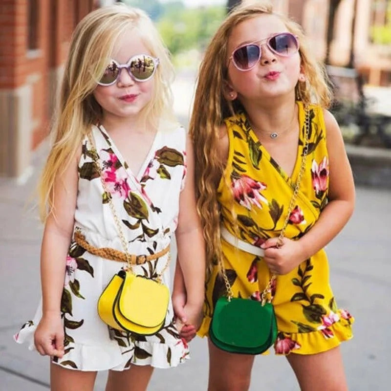 Summer Girls Floral Outfits Clothes