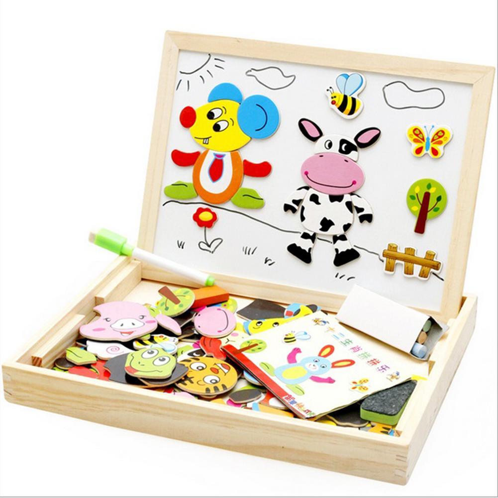 Wooden Magnetic Puzzle Toys For Kids