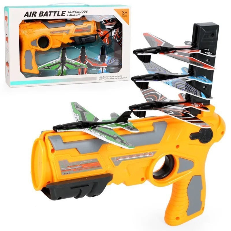 Boy Toys Hand Throwing Spin Glider Model Launcher