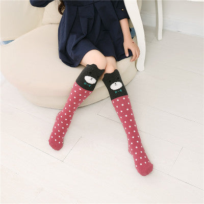 Fashionable And Cute Girl Cotton Stockings