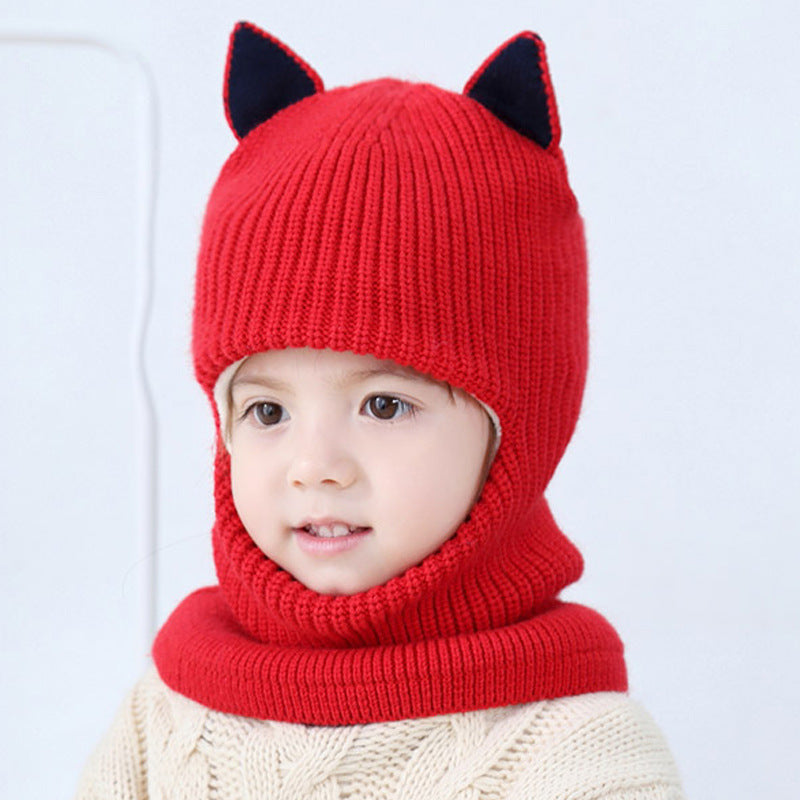 Baby winter scarf hat