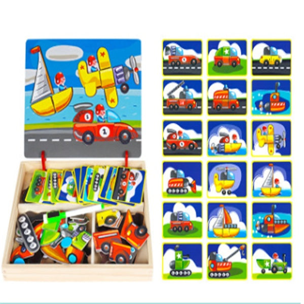 Wooden Magnetic Puzzle Toys For Kids