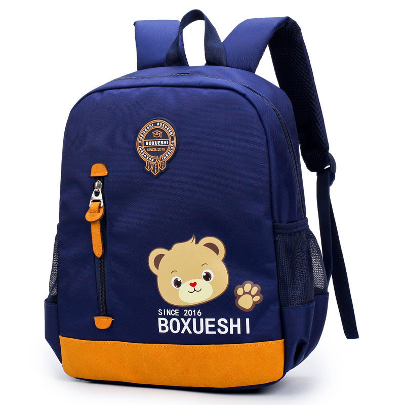 A cartoon bear nursery school schoolbag