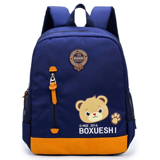 A cartoon bear nursery school schoolbag