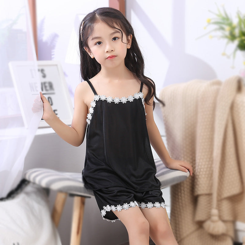 Cute Children Sling Pajamas Girl