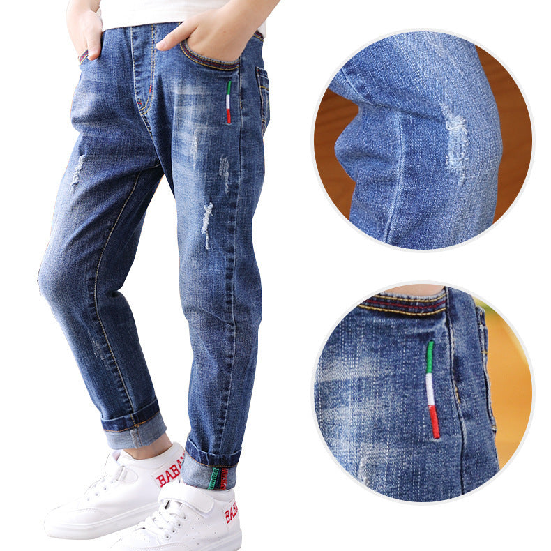 Boys' denim trousers