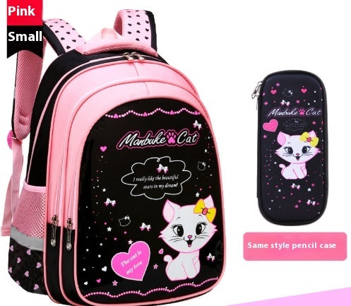 Kids School Cute Cat Print Backpack