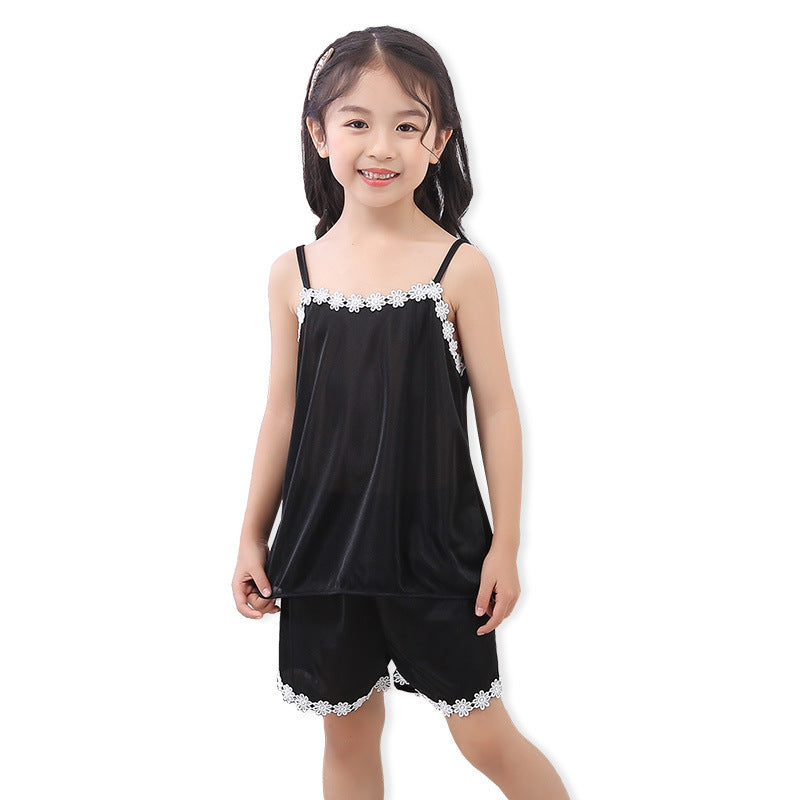 Cute Children Sling Pajamas Girl