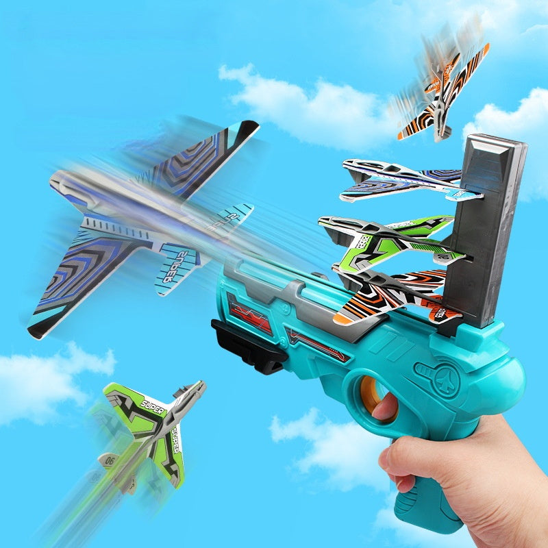 Boy Toys Hand Throwing Spin Glider Model Launcher