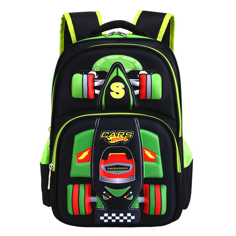 Three Dimensional Car Boys Primary School Bag