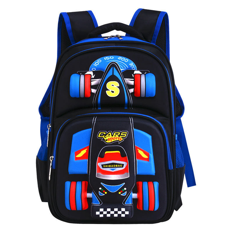 Three Dimensional Car Boys Primary School Bag