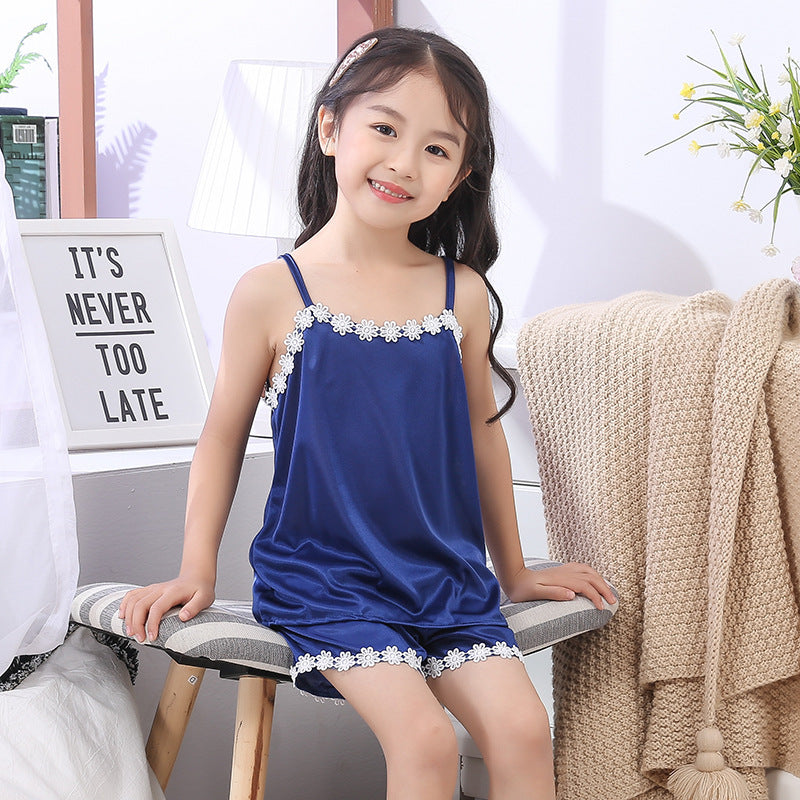 Cute Children Sling Pajamas Girl