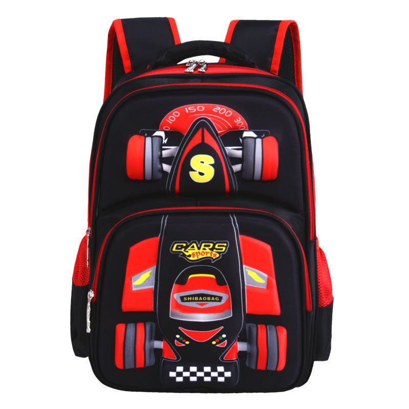 Three Dimensional Car Boys Primary School Bag