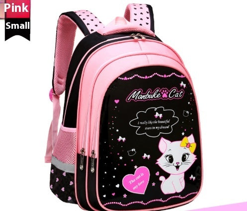 Kids School Cute Cat Print Backpack